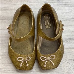 Mini Melissa Gold Ballet 6T shoes